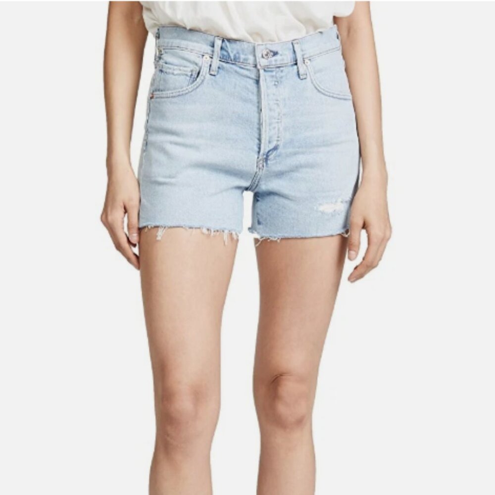 Citizens of Humanity Marlow Easy Vintage Jean Shorts - Getaway Blue - Size 28